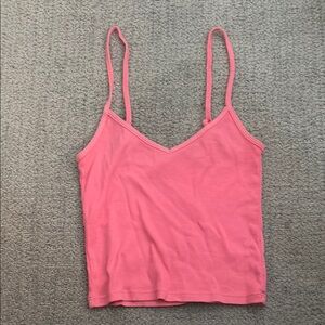Aerie Pink Sleeveless Crop Camisole